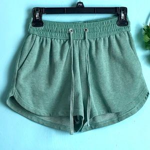 H&M Basic Sage Green Jogger Shorts